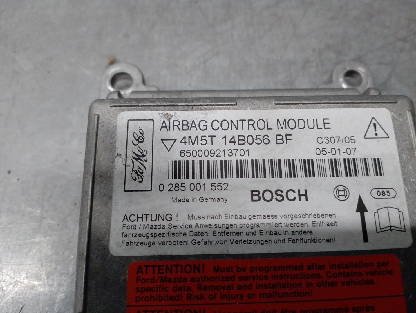 FORD Focus 2 generation (2004-2011) SRS Control Unit 4M5T14B056BF, 0285001552 24165978