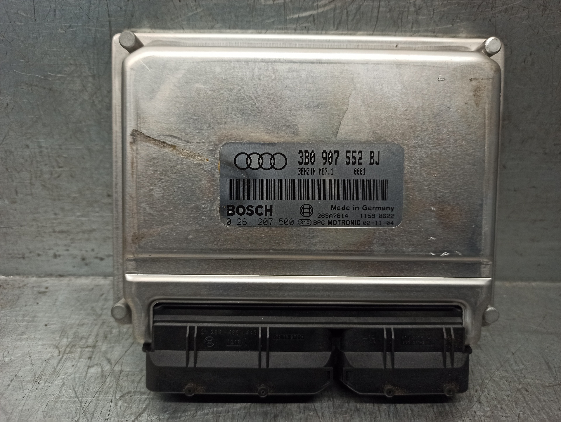 FIAT A3 8L (1996-2003) Motorkontrolenhed ECU 3B0907552BJ,0261207500 19842182