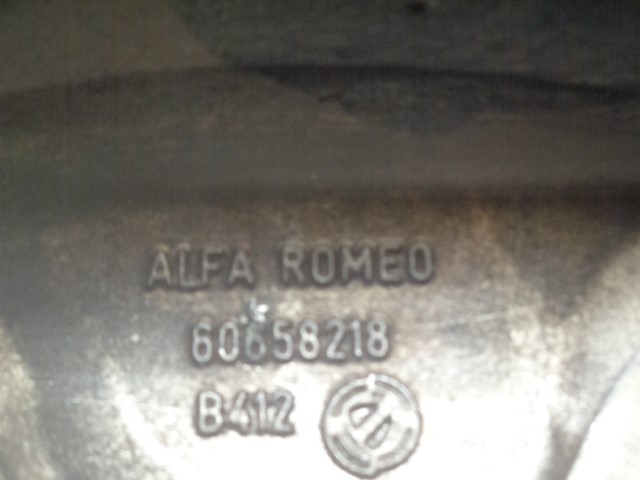 ALFA ROMEO 147 2 generation (2004-2010) Шина R1661/2JX16H2-41.5, ALUMINIO5P, 60658218 19821519