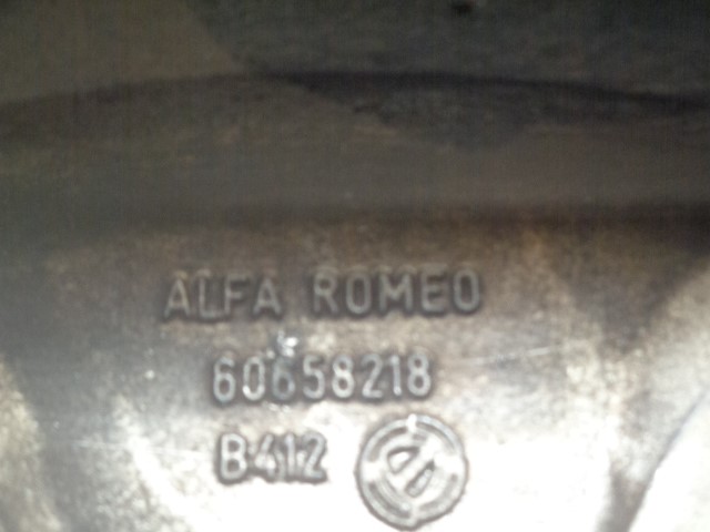 ALFA ROMEO 147 2 generation (2004-2010) Tire R1661/2JX16H2-41.5, ALUMINIO5P, 60658218 19821519