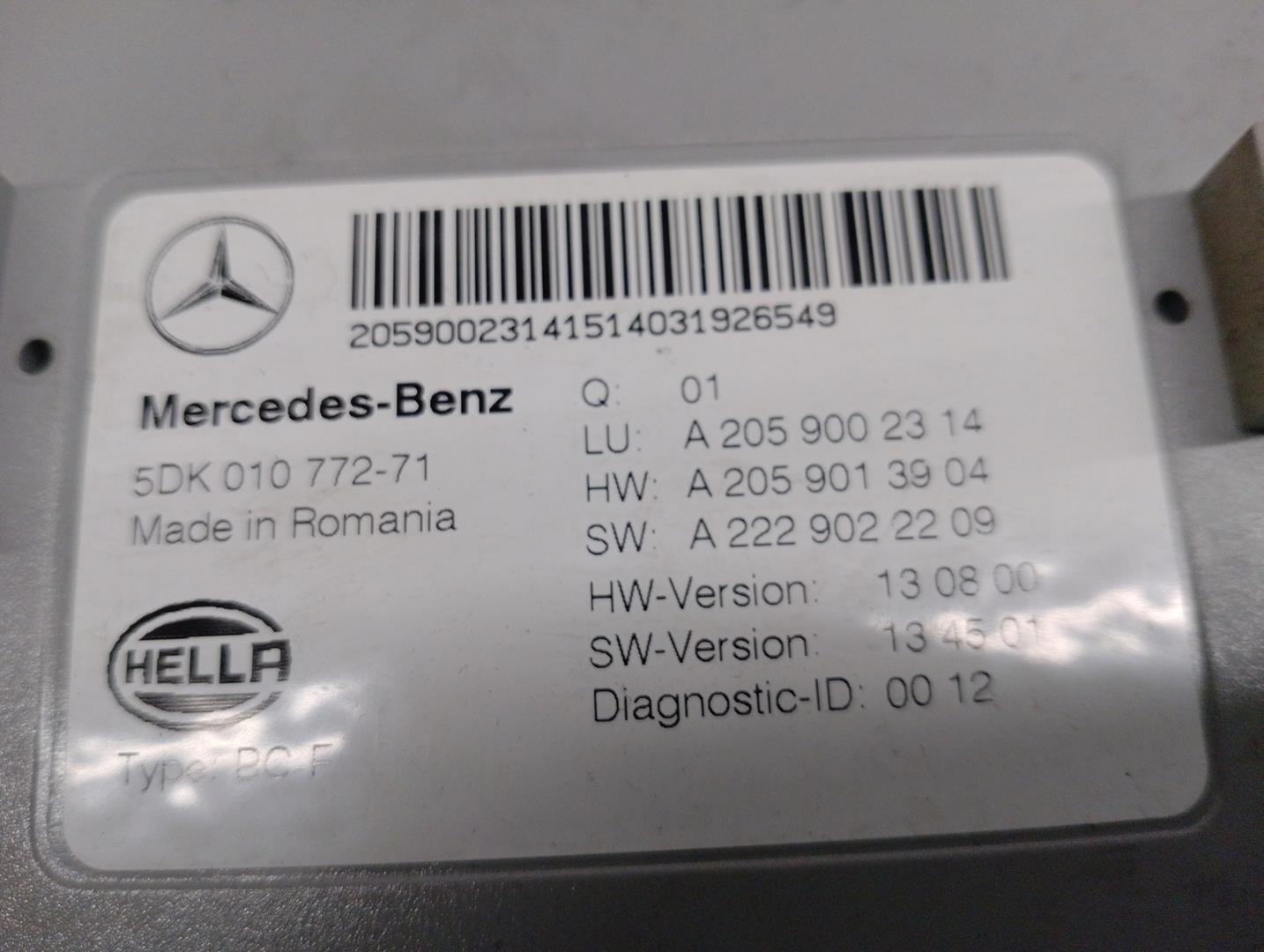 MERCEDES-BENZ C-Class W205/S205/C205 (2014-2023) Other Control Units A2059002314, 5DK01077271, HELLA 20801478