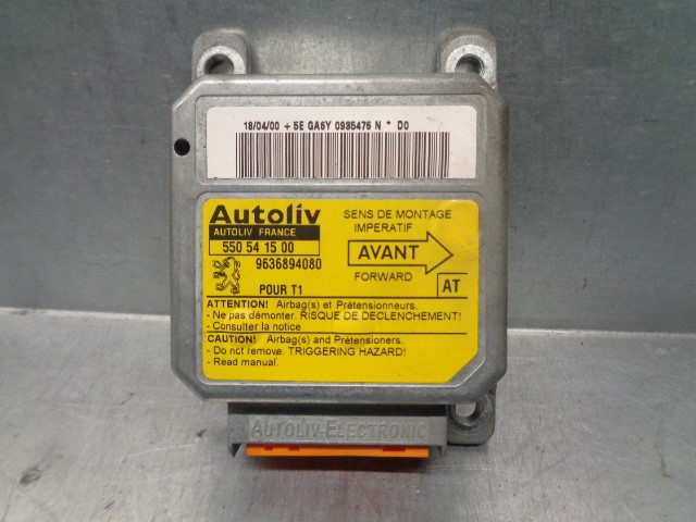 FORD 206 1 generation (1998-2009) SRS Control Unit AUTOLIV,AUTOLIV+550541500 19845101