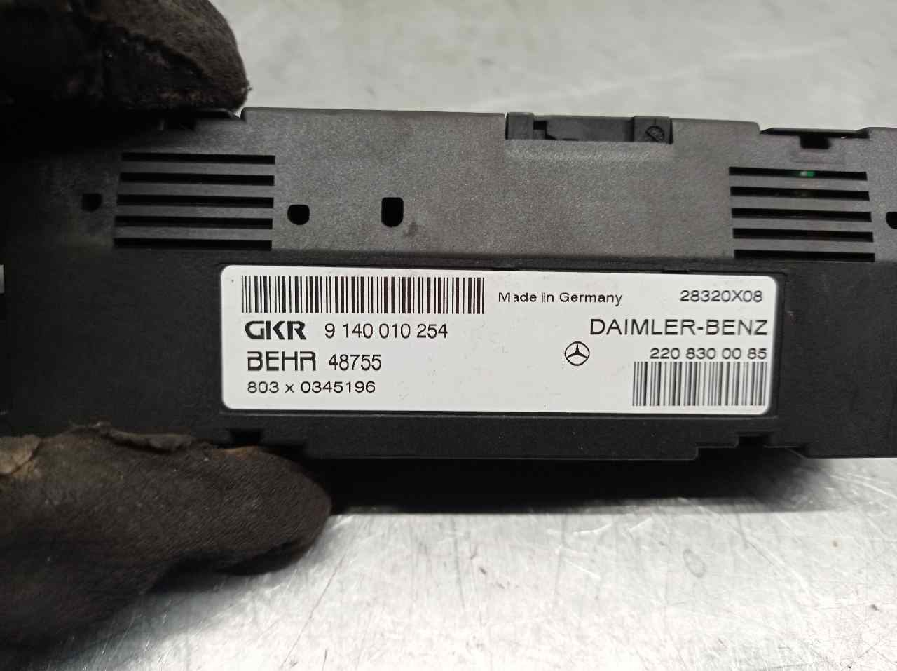 MERCEDES-BENZ S-Class W220 (1998-2005) Other Control Units 2208300085, 9140010254, GKR 19842507