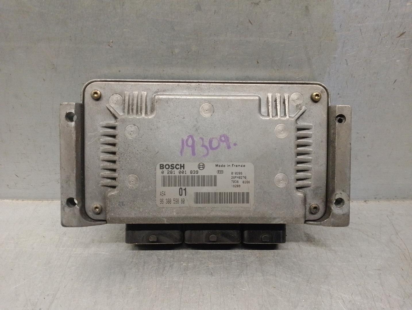 CITROËN Saxo 2 generation (1996-2004) Engine Control Unit ECU 9630059880, 0281001839 24181852