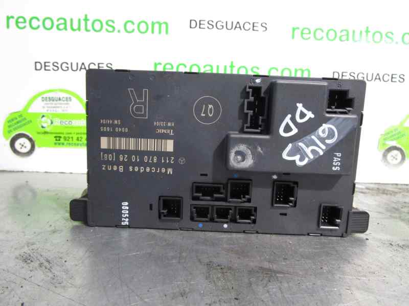 MERCEDES-BENZ E-Class W211/S211 (2002-2009) Alte unități de control 00401605, TEMIC, 2118701026+ 21691343