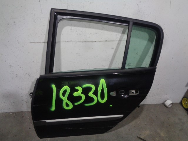 RENAULT Megane 2 generation (2002-2012) Rear Left Door 7751473732, NEGRA, 5PUERTAS 20391206