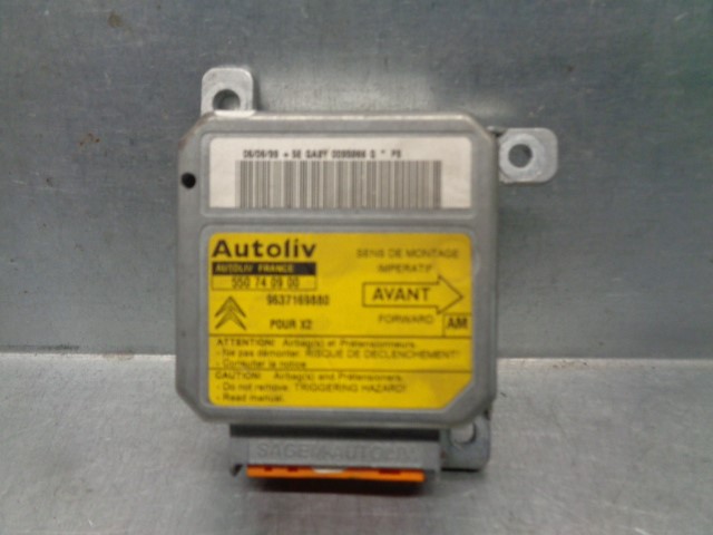 CHEVROLET Xantia X1 (1993-1998) SRS Control Unit 550740900, AUTOLIV, 9637169880+ 19719817