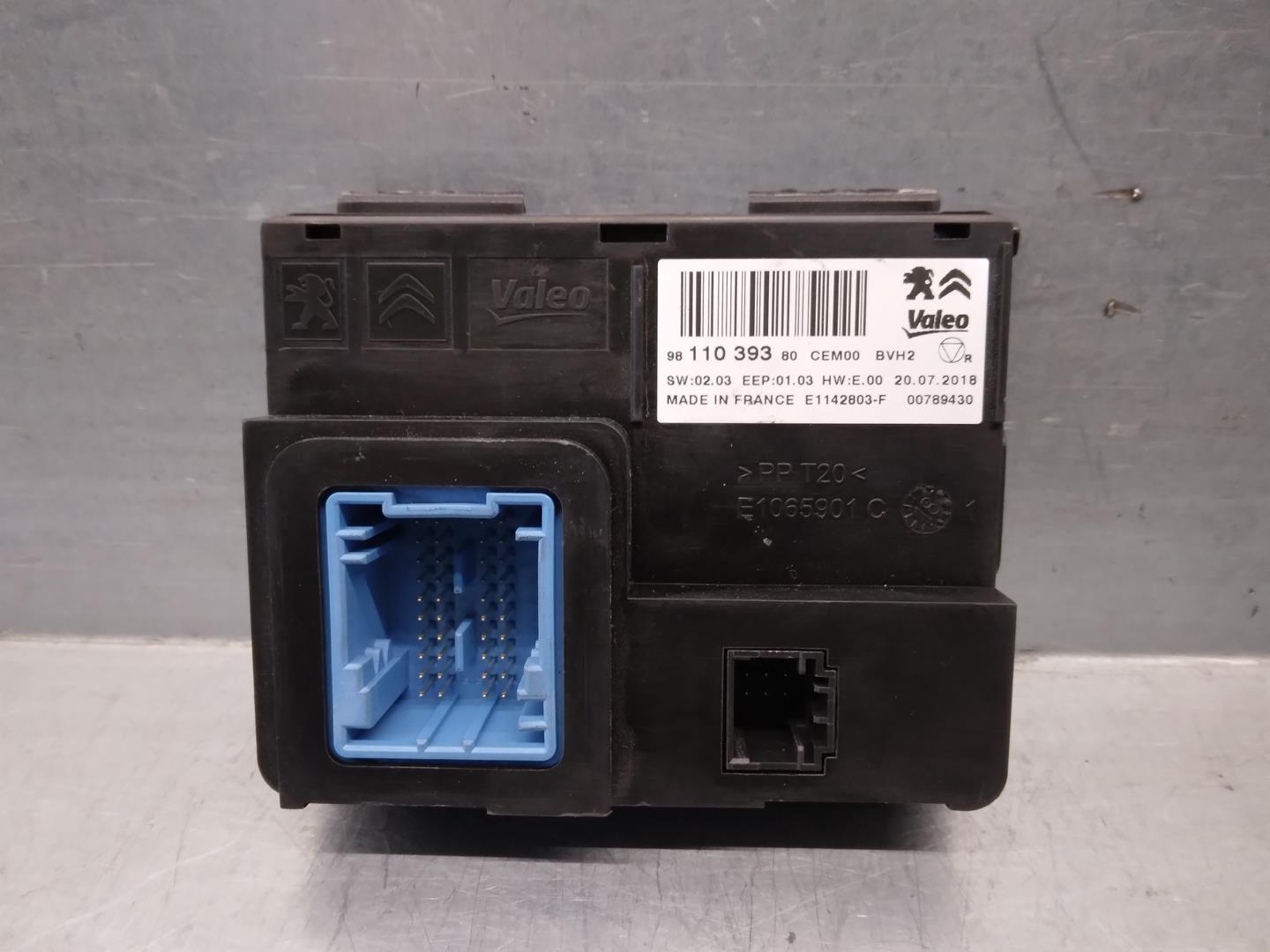 CITROËN C3 2 generation (2009-2016) Other Control Units 9811039380,E1142803F,VALEO 21730392