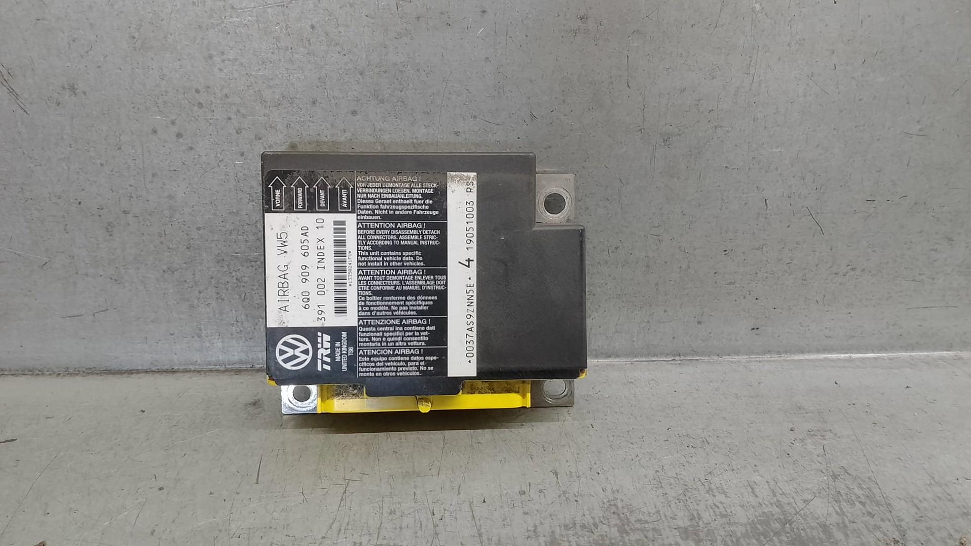 SEAT Ibiza 3 generation (2002-2008) SRS Control Unit 6Q0909605AD, 391002, TRW 24225251