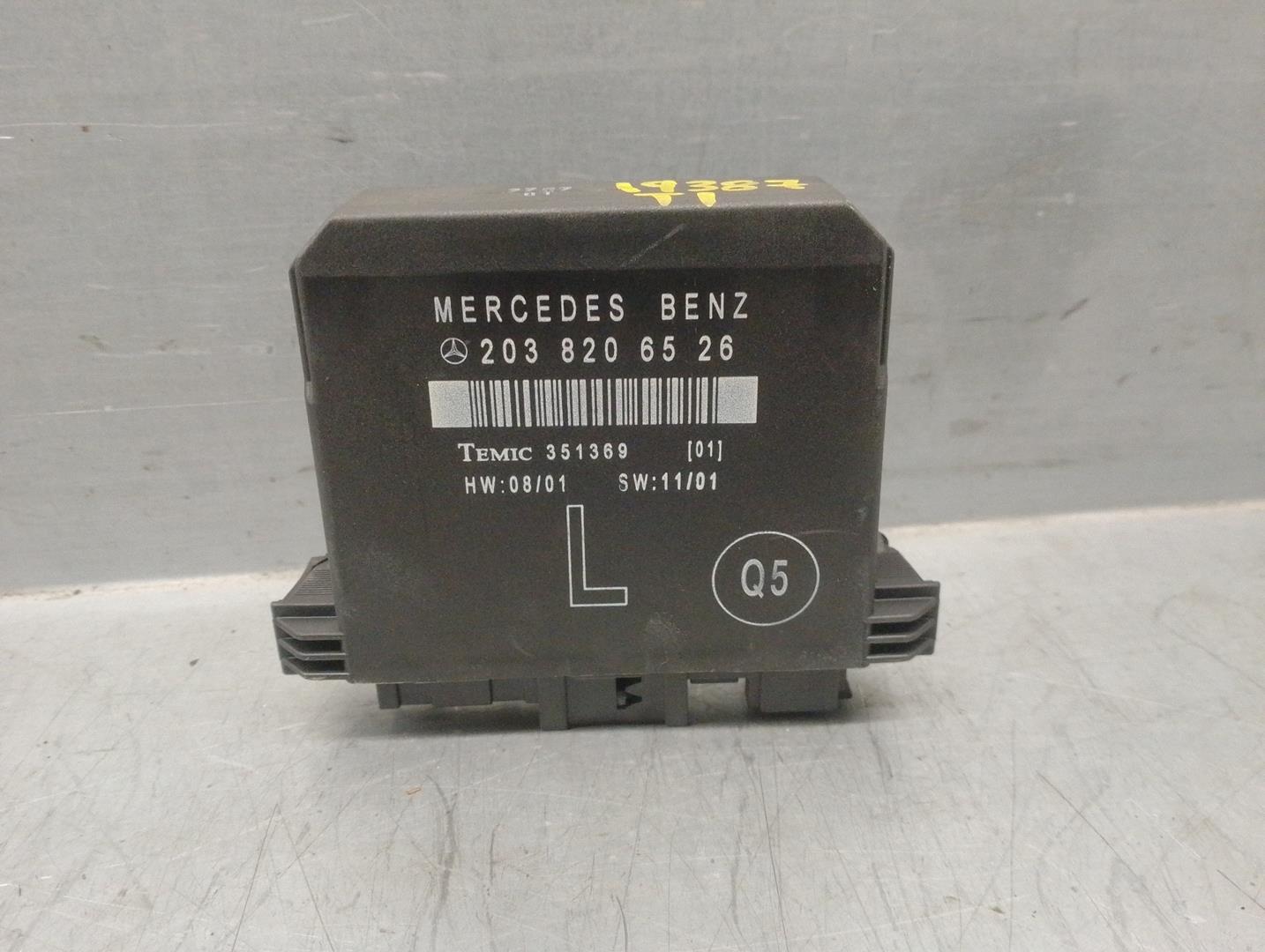 MERCEDES-BENZ C-Class W203/S203/CL203 (2000-2008) Kiti valdymo blokai 2038206526, 351369, TEMIC 24193387