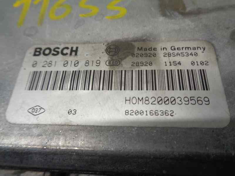 BMW Megane 2 generation (2002-2012) Engine Control Unit ECU 0281010819,8200039569+ 19703652