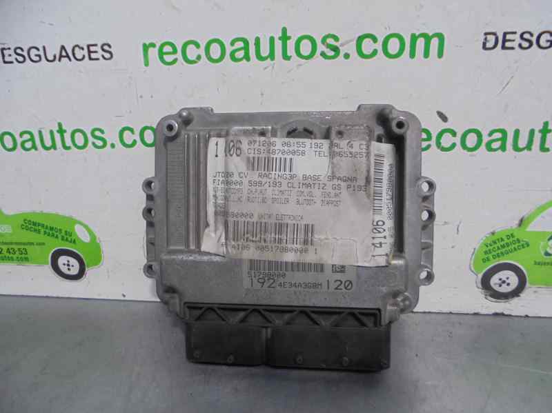 FIAT Stilo 1 generation (2001-2010) Engine Control Unit ECU 19644610