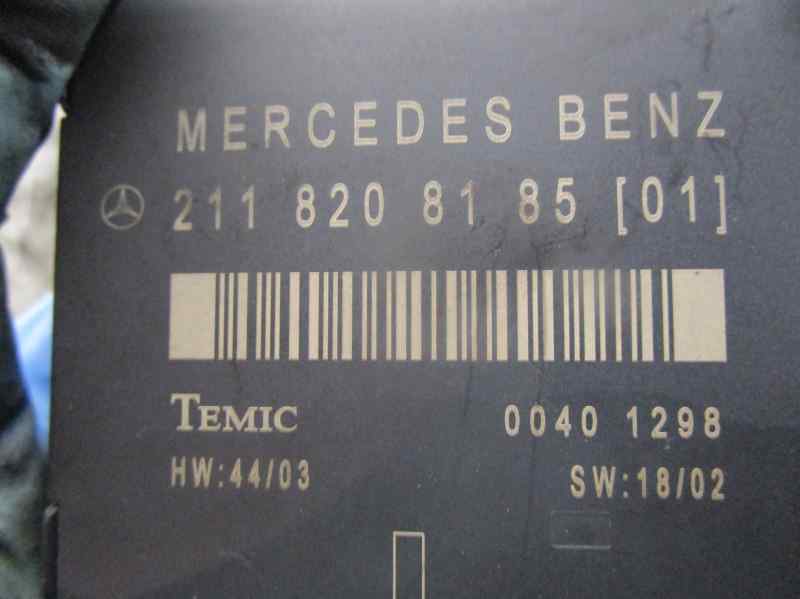 MERCEDES-BENZ E-Class W211/S211 (2002-2009) Other Control Units TEMIC,TEMIC+00401298 19584882