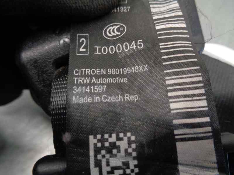 CITROËN C3 2 generation (2009-2016) Rear Left Seatbelt 5PUERTAS, 5PUERTAS+ 19721248