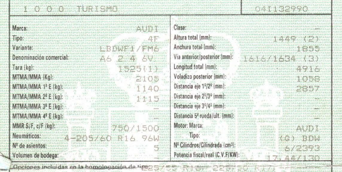 TOYOTA A6 C6/4F (2004-2011) Handbromshandtag 19826285