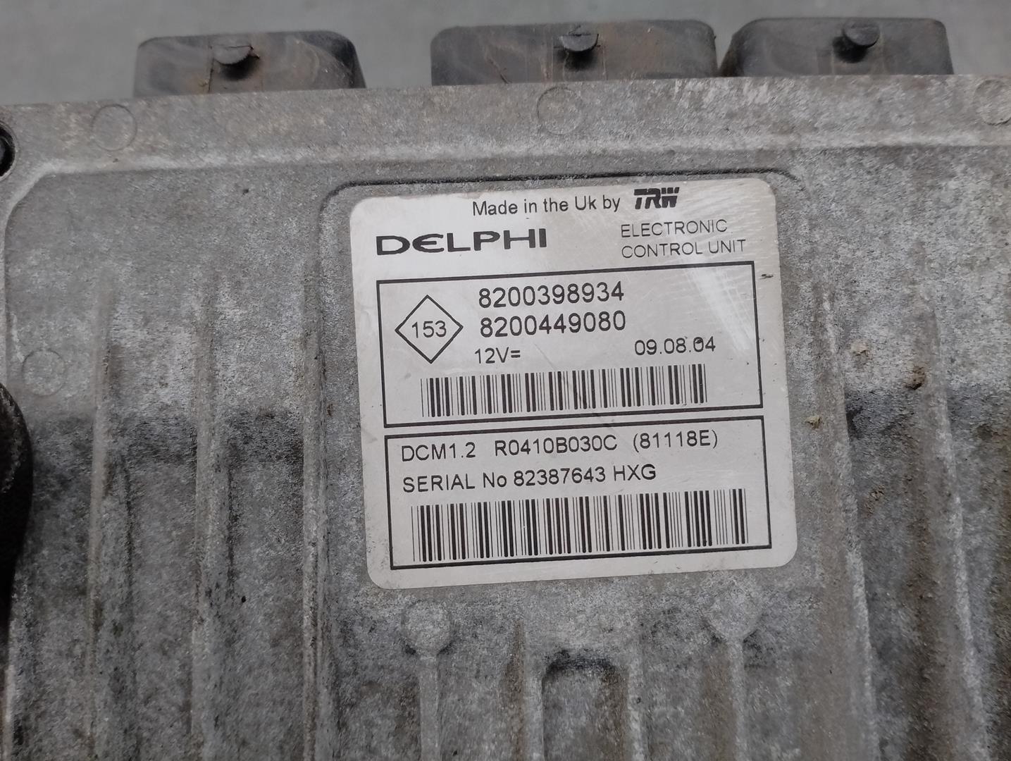 RENAULT Modus 1 generation (2004-2012) Variklio kompiuteris 8200398934, 8200449080, DELPHI 24205031