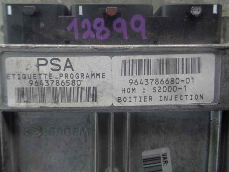 FIAT Xsara Picasso 1 generation (1999-2010) Calculateur d'unité de commande du moteur 9643786580, SAGEM 19736889