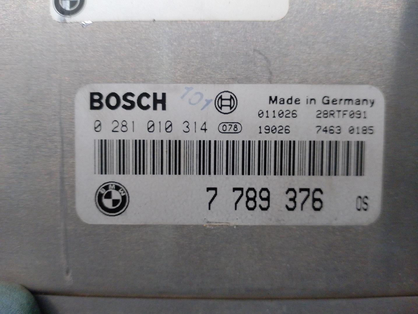 BMW 3 Series E46 (1997-2006) Engine Control Unit ECU 7789376, 0281010314 21728183