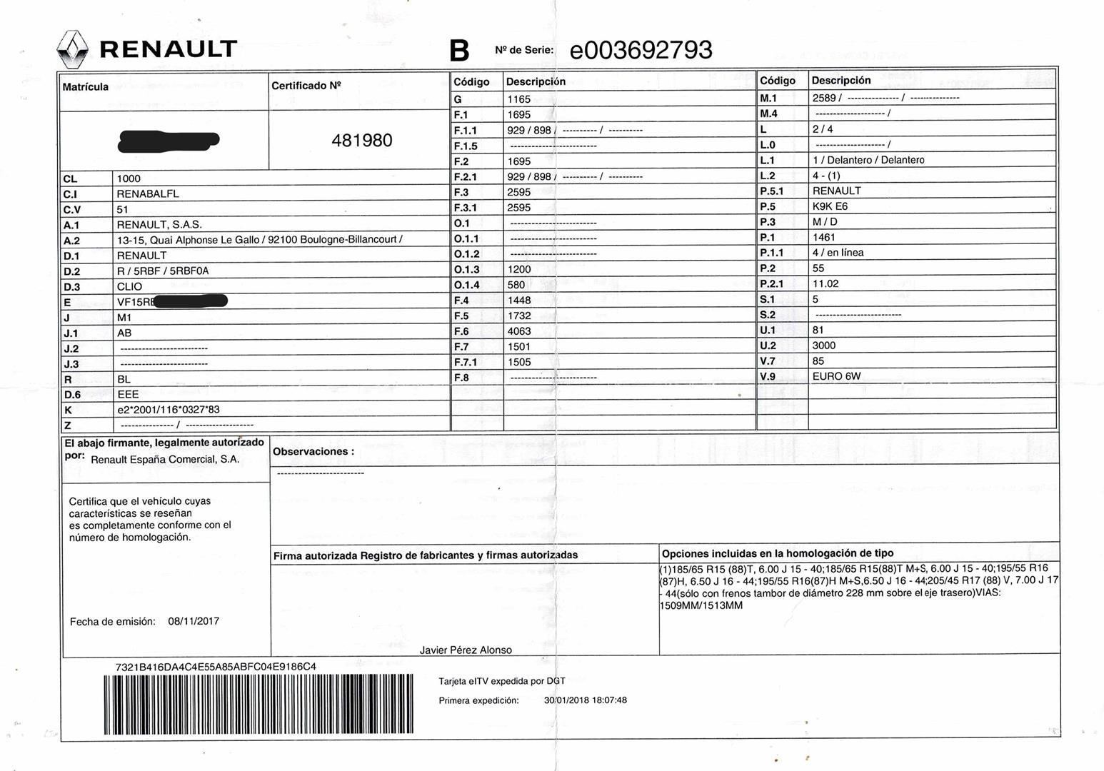 RENAULT Clio 4 generation (2012-2020) Kondicionieriaus vamzdeliai 924401488R 24193089