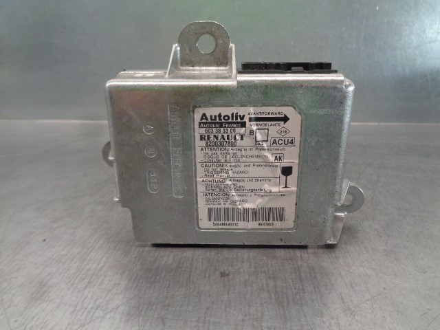 ROVER Megane 2 generation (2002-2012) SRS Control Unit 603383300, AUTOLIV, 8200307800+ 19818062