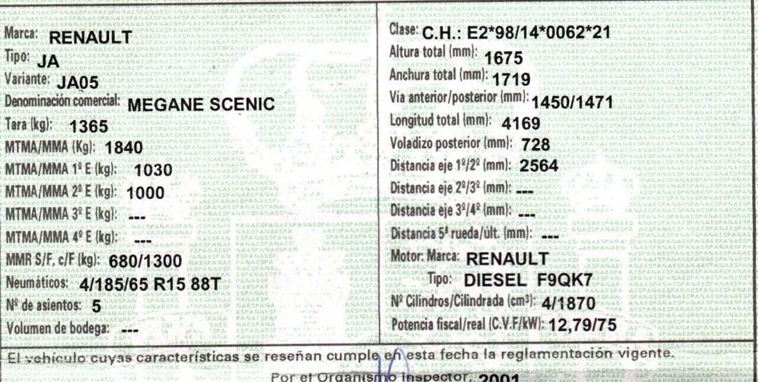 CITROËN Scenic 1 generation (1996-2003) Зеркало передней левой двери VERDE5PUERTAS, VERDE5PUERTAS+5PINES 19833390