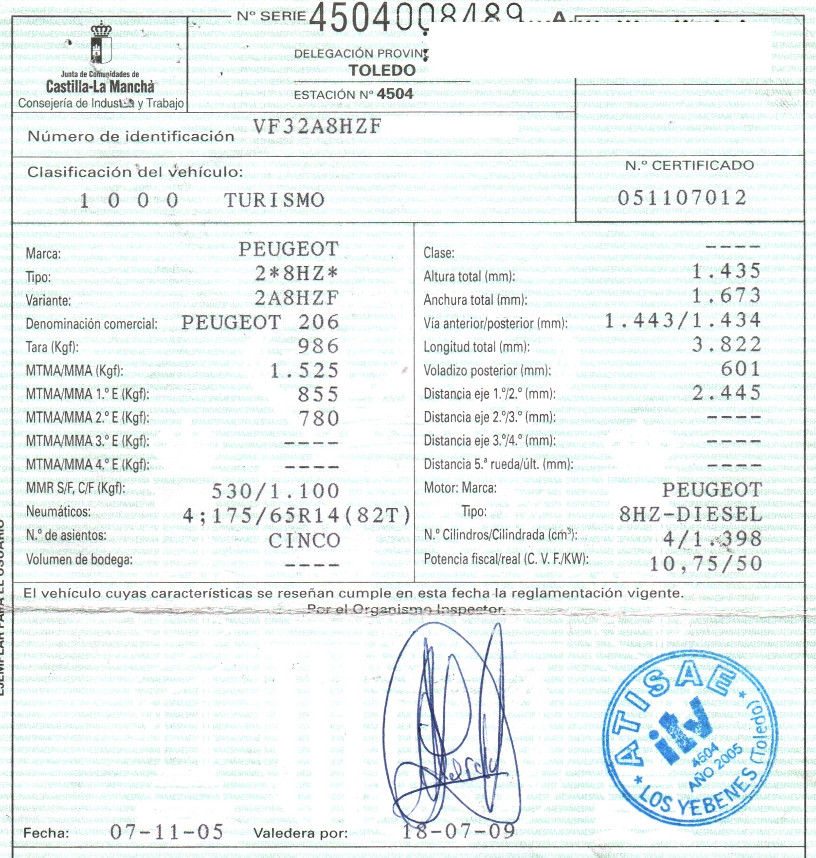 RENAULT 206 1 generation (1998-2009) Solenoid Valve PIERBURG,PIERBURG+70096401 19833741