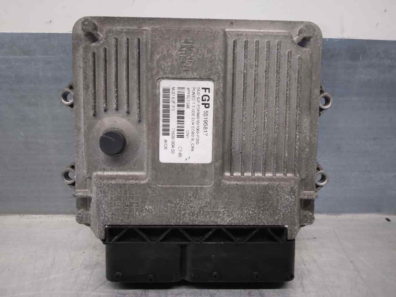 FIAT Punto 3 generation (2005-2020) Engine Control Unit ECU 55195817,7160000403,FGP 19902206