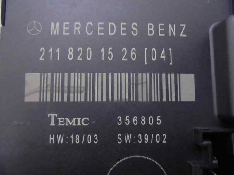 MERCEDES-BENZ E-Class W211/S211 (2002-2009) Other Control Units TEMIC,TEMIC+356805 19557293