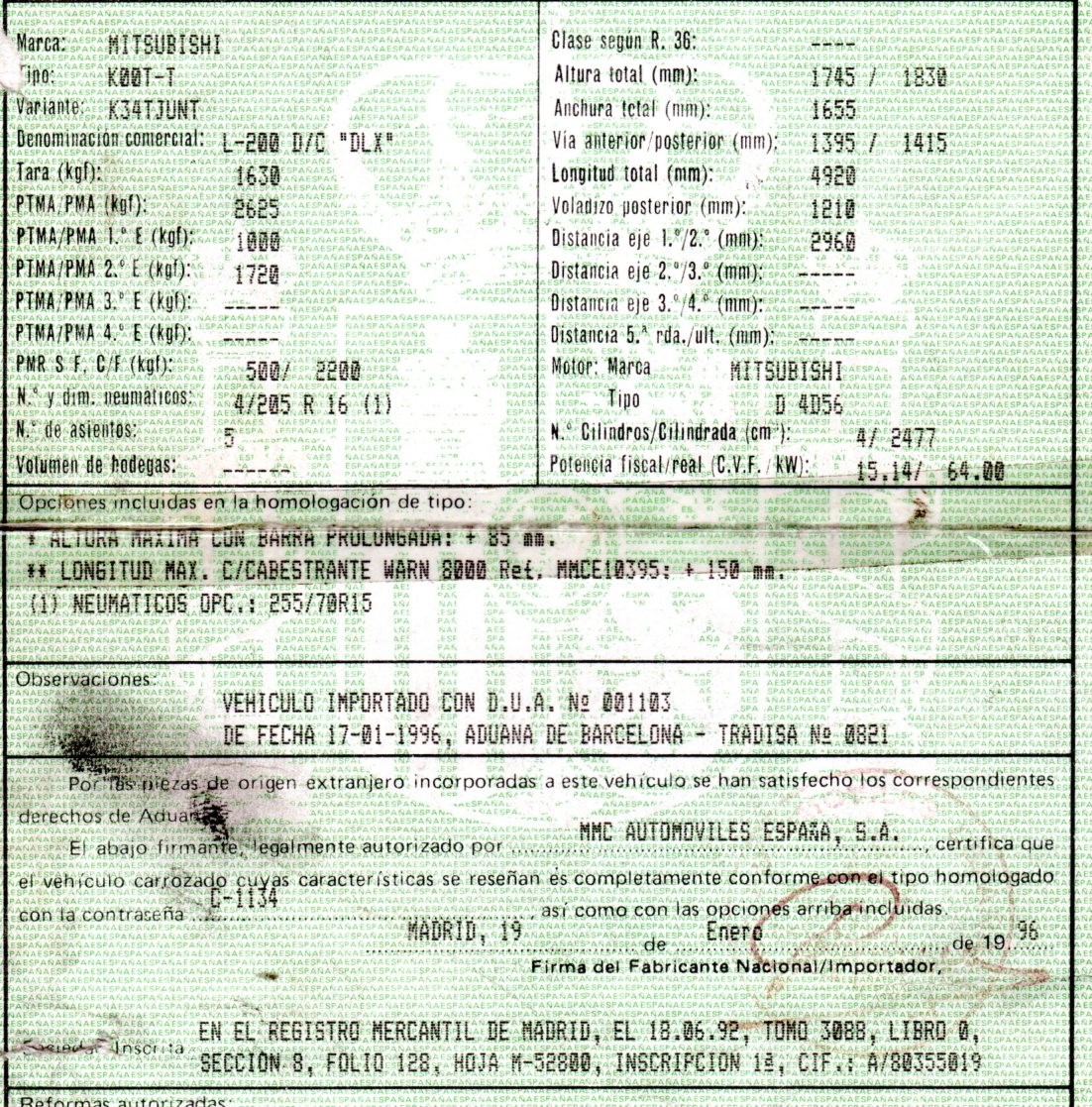 VAUXHALL Scenic 1 generation (1996-2003) Forreste kofanger NEGROTEXTURADO,MR304913+ 19792444