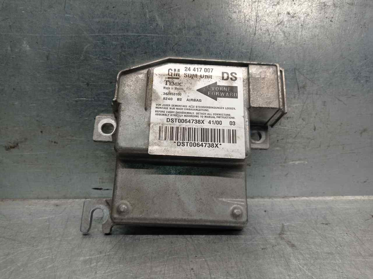 PEUGEOT Corsa C (2000-2006) SRS Control Unit TEMIC, TEMIC+342853160 19783448