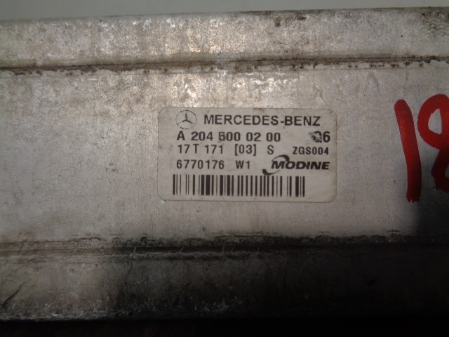 MERCEDES-BENZ E-Class W212/S212/C207/A207 (2009-2016) Радиатор интеркулера A2045000200, MODINE, 6770176 20777162