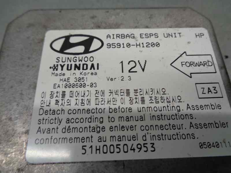 HYUNDAI Terracan 2 generation (2004-2009) SRS Control Unit 95910H1200, EA100060003 19733215