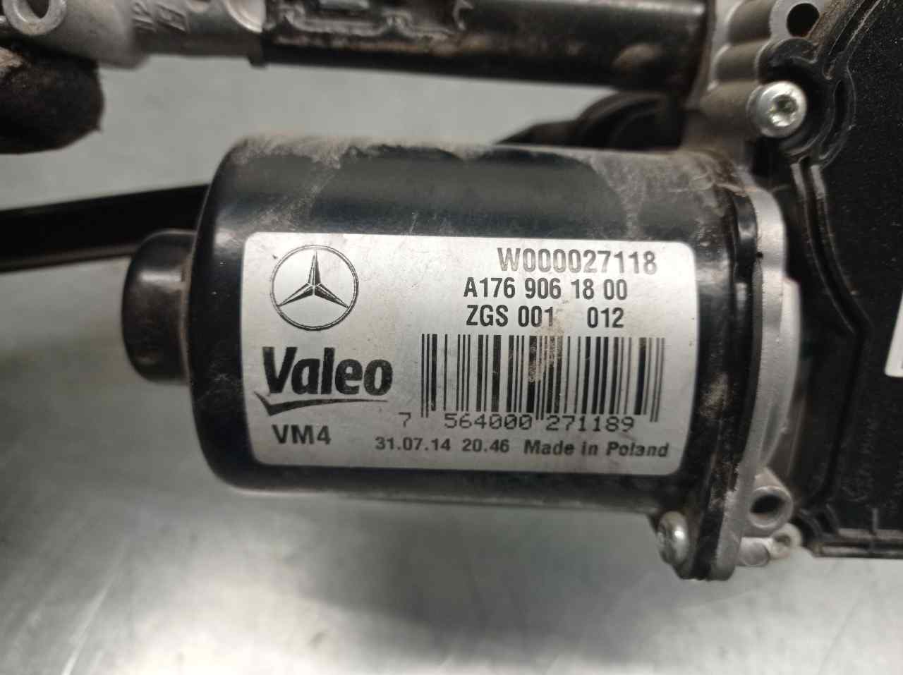 MERCEDES-BENZ CLA-Class C117 (2013-2016) Front Windshield Wiper Mechanism A1769061800, W000027118, VALEO 21698120