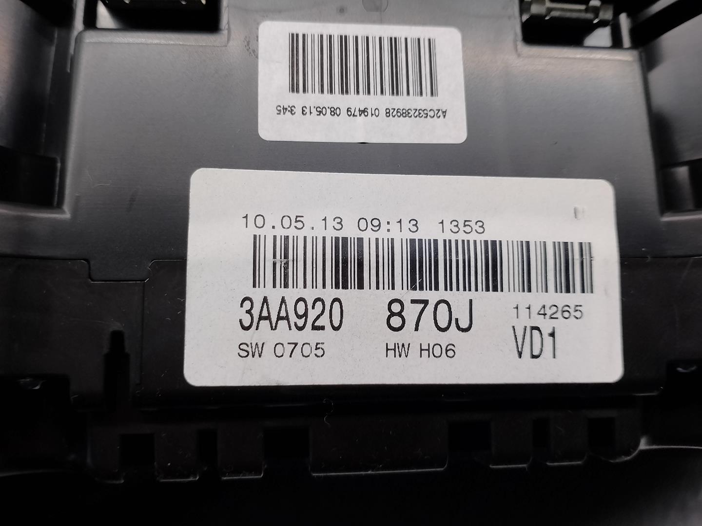 VOLKSWAGEN Passat Variant 1 generation (2010-2024) Speedometer 3AA920870J, A2C53238928, VDO 24157409