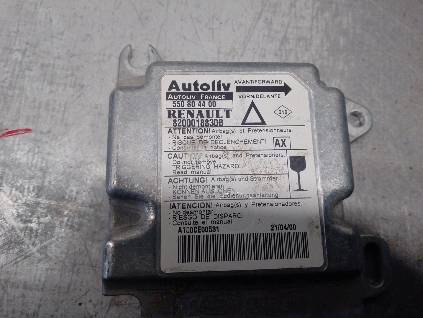 RENAULT Laguna 1 generation (1993-2001) SRS Control Unit 8200018830B, 550804400, AUTOLIV 24209156