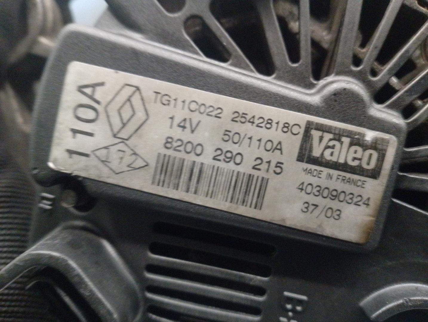 RENAULT Scenic 2 generation (2003-2010) Alternator 8200290215, 2542818C, VALEO 21727661