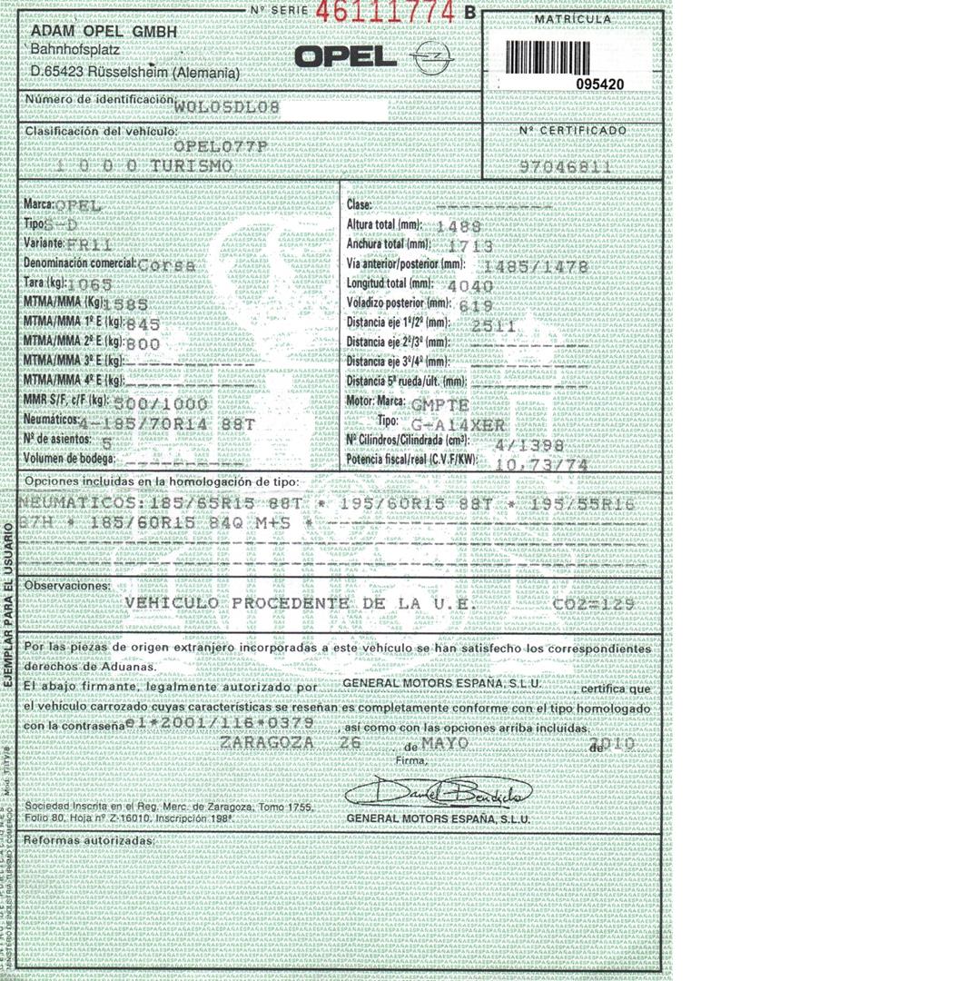 OPEL Corsa D (2006-2020) Lambda Oxygen Sensor 55563348, 0258010121 24126277