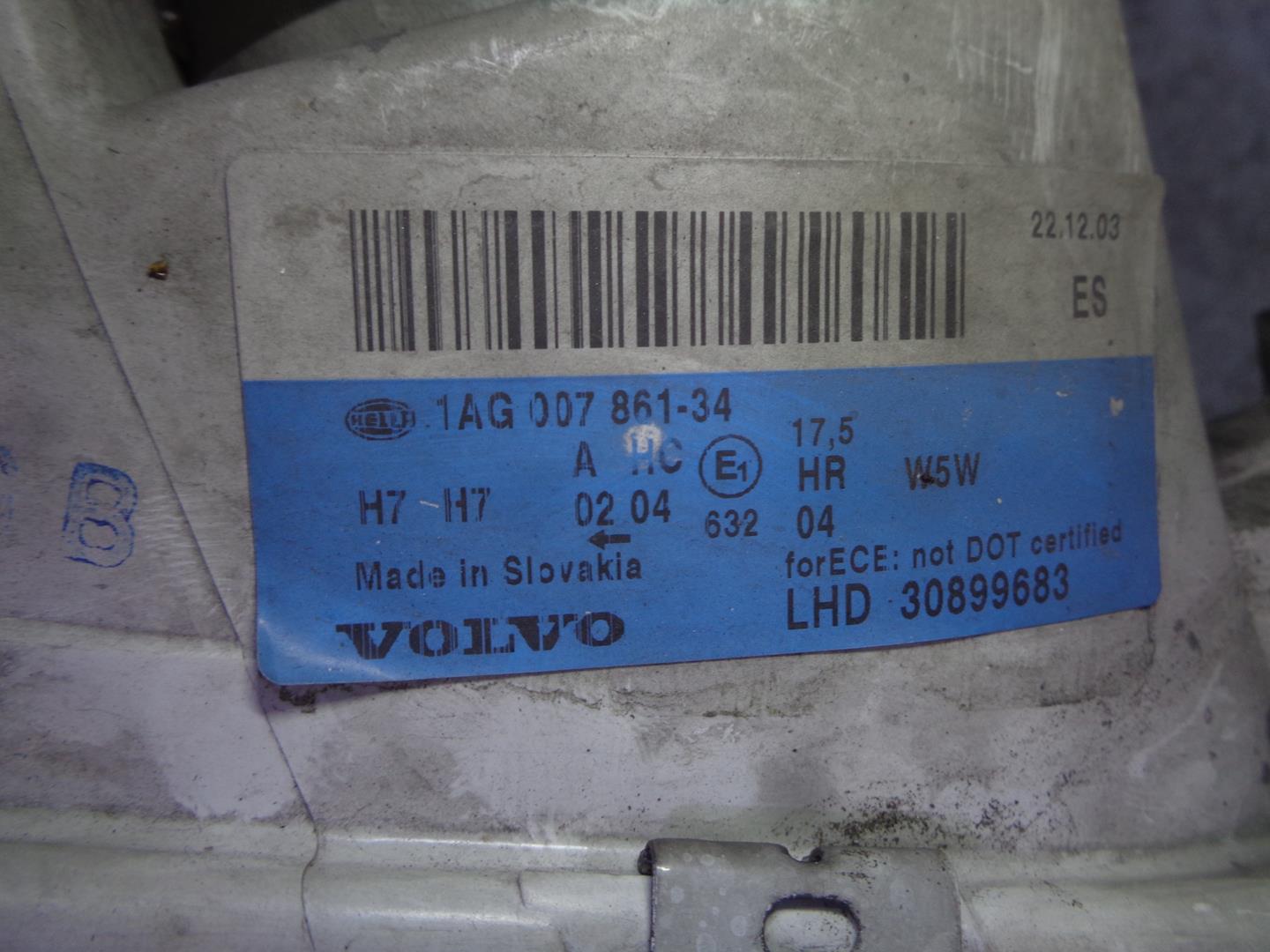 VOLVO V40 1 generation (1996-2004) Front Høyre Frontlykt 30899683, 1AG00786134, 5PUERTAS 24218029