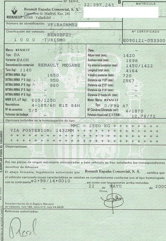 RENAULT Megane 1 generation (1995-2003) Алтернатор 2542466B,VALEO,8200054588+ 24135554