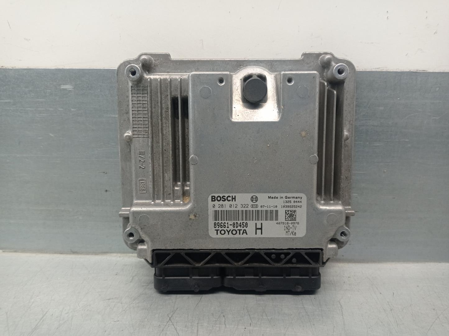 TOYOTA Yaris 2 generation (2005-2012) Engine Control Unit ECU 896610D450,0281012322 24180794