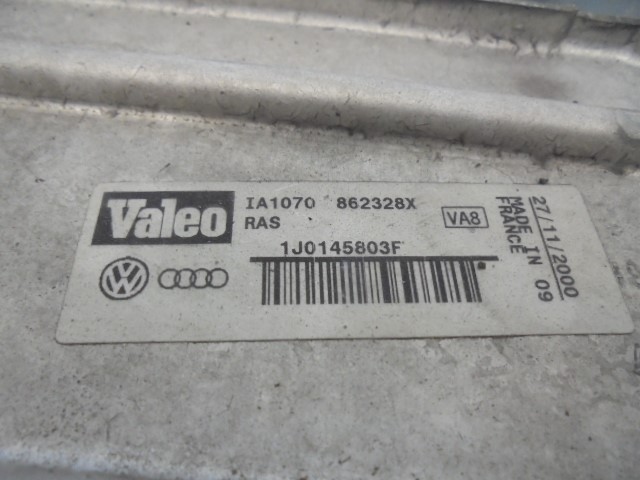 SEAT Leon 1 generation (1999-2005) Радиатор интеркулера 1J0145803F, 862328X, VALEO 19768623