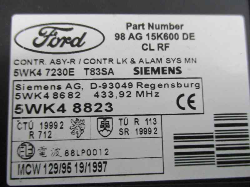 FORD Focus 1 generation (1998-2010) Other Control Units 5WK47230E,SIEMENS,98AG15K600DE+ 21683846