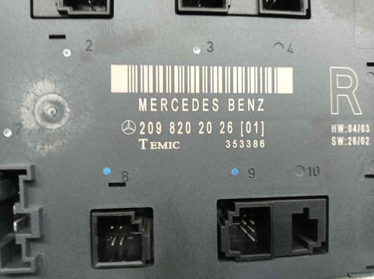 MERCEDES-BENZ CLK AMG GTR C297 (1997-1999) Kiti valdymo blokai 2098202026, 353386, TEMIC 21406605