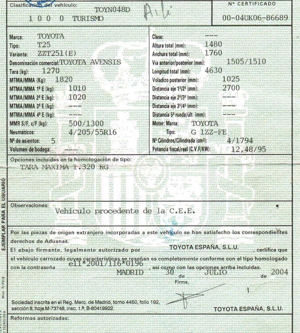 TOYOTA Avensis 2 generation (2002-2009) Galinis dešinys suportas 4773005070 22780826