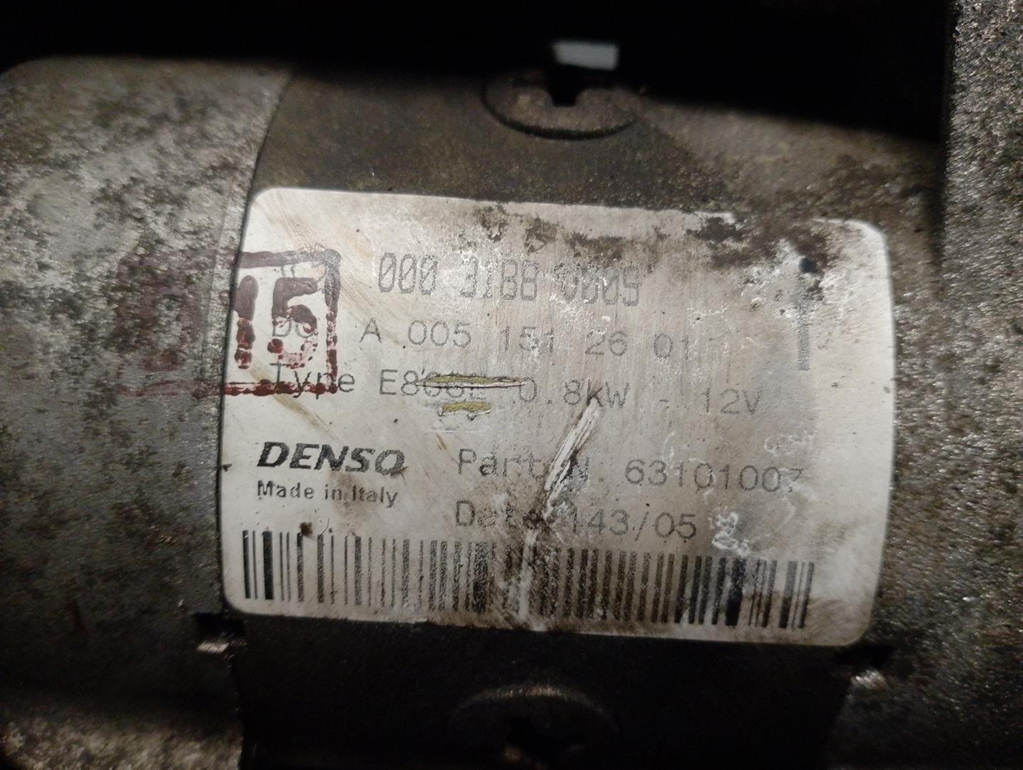 SMART Fortwo 1 generation (1998-2007) Starter Motor A0051512601, 63101007, DENSO 21732744