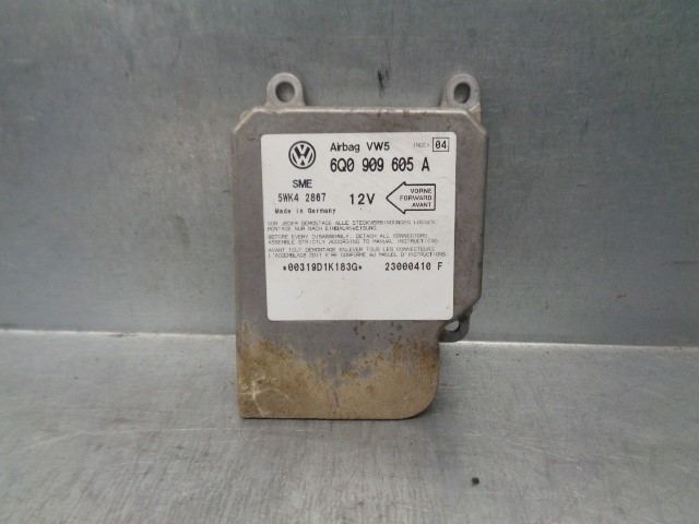 SEAT Toledo 2 generation (1999-2006) SRS Control Unit 6Q0909605A, 5WK42867, SME 19878291