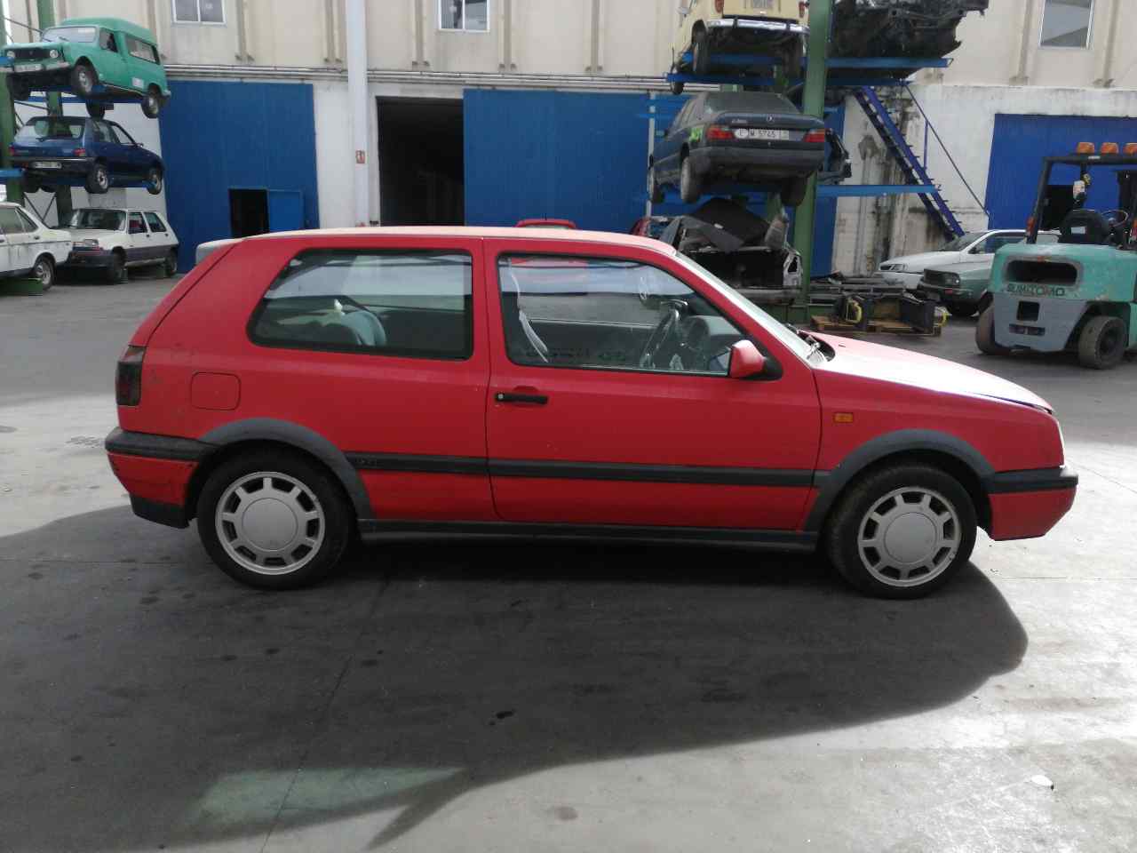 VOLKSWAGEN Golf 3 generation (1991-1998) Priekšējo labo durvju slēdzene 7PINES, 3PUERTAS, 1H1837016A+ 19841906