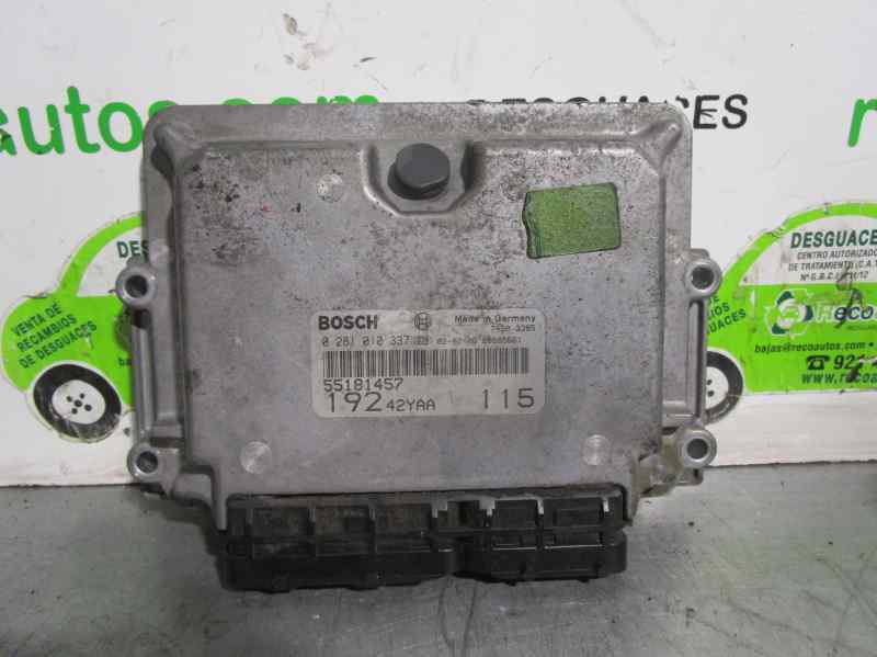 FIAT Stilo 1 generation (2001-2010) Motorkontrollenhet ECU 55181457,0281010337 19587479