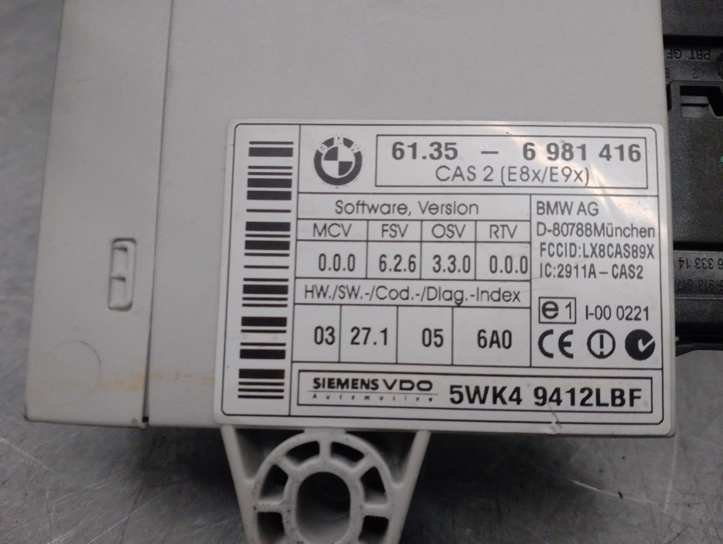 BMW 1 Series E81/E82/E87/E88 (2004-2013) Other Control Units 61356981416,5WK49412LBF,SIEMENS 24210476