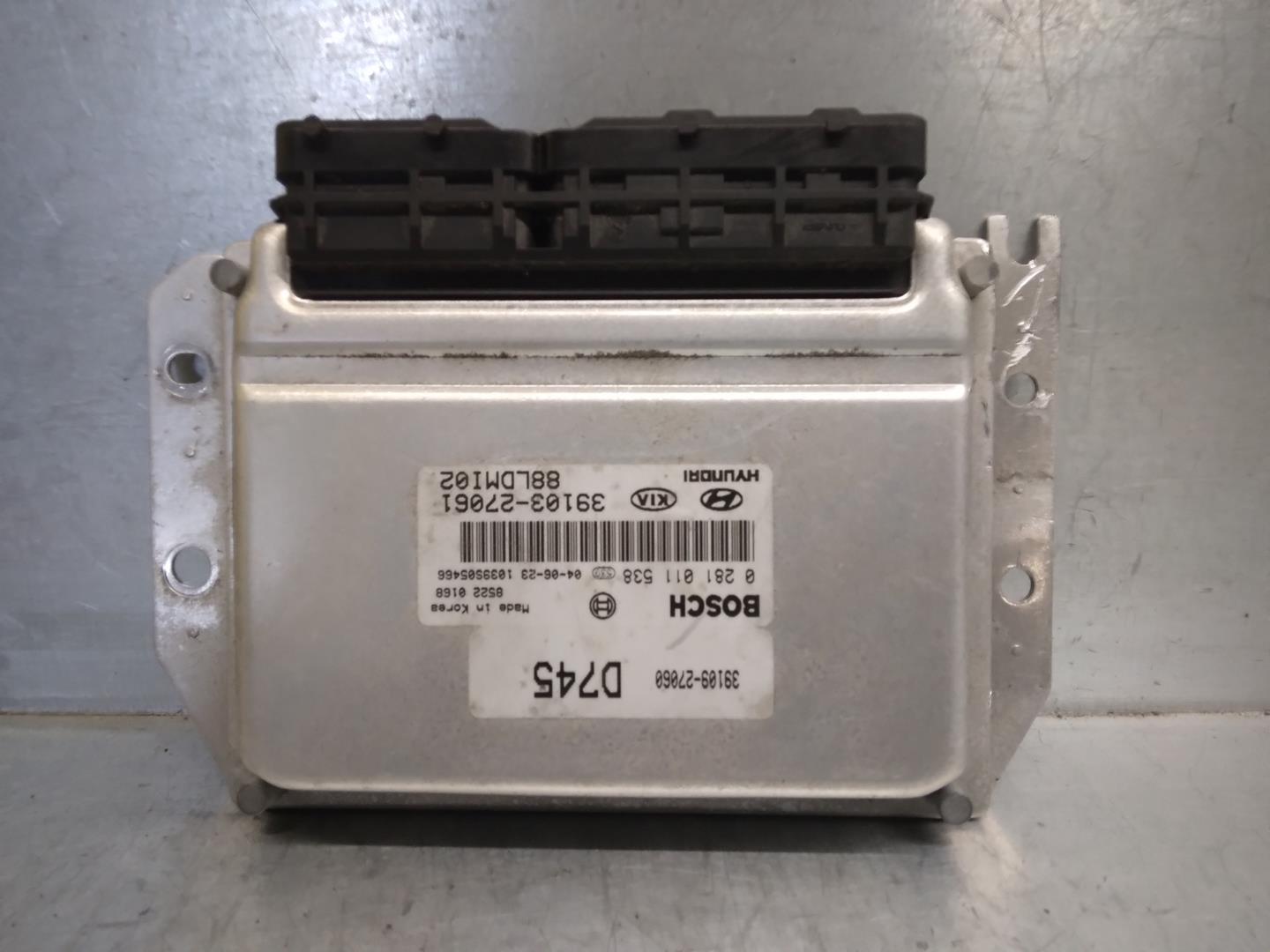 KIA Cerato 1 generation (2004-2009) Engine Control Unit ECU 3910327061, 0281011538 19886115